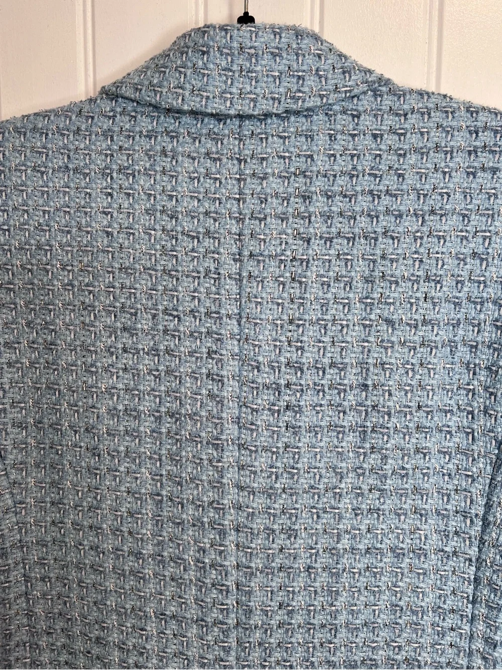 Ann Taylor ‘The Crosby’ Light Blue‎ Tweed Women's Blazer Jacket. Size 6. NWT.